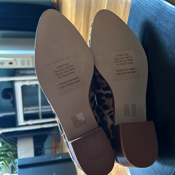NEW JCREW Calfskin Leopard Booties - Picture 4 of 4